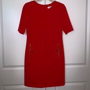 formal red dress